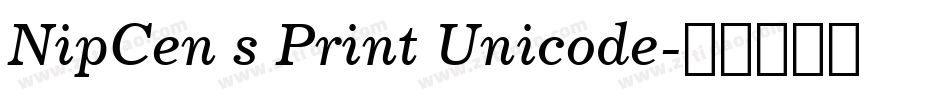 NipCen s Print Unicode字体转换